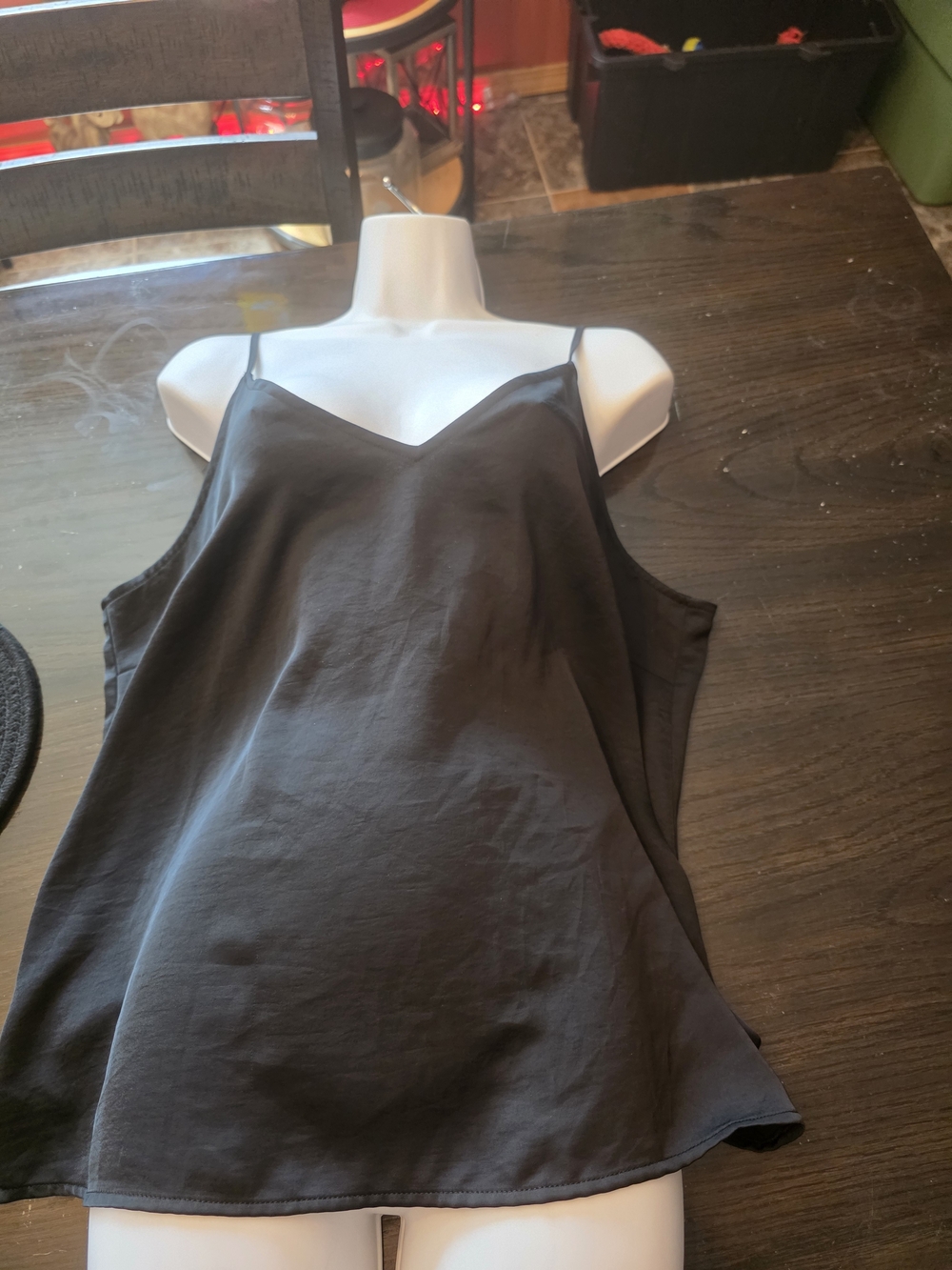 a new day Black V-Neck Spaghetti Strap Cami